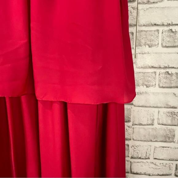 Soft Surroundings Dark Pink Fuchsia Flowy Ankle/Maxi Sleeveless Dress Size 14 - Picture 7 of 12